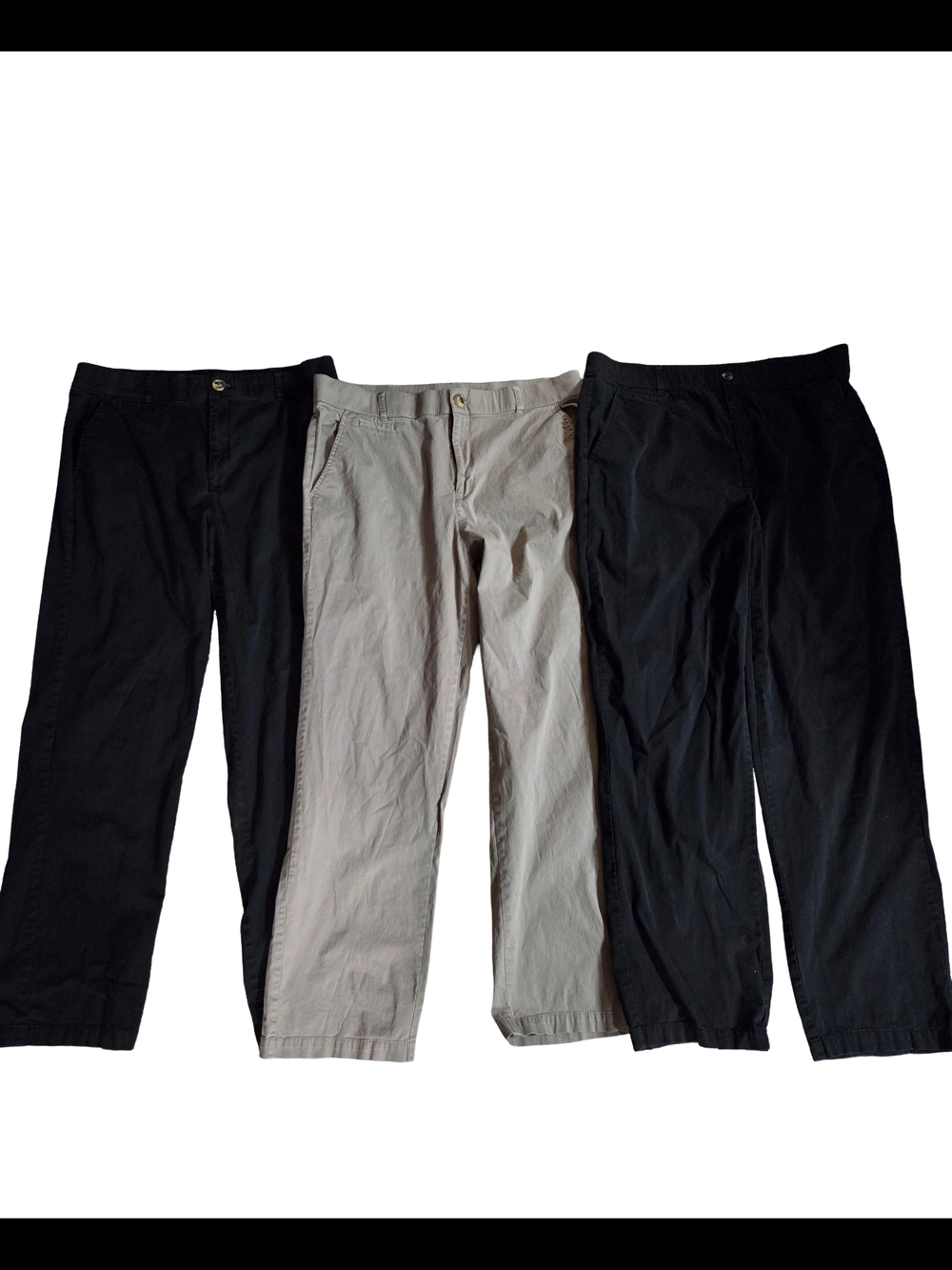 Lot of 3 Kim Rogers Flat Front Comfort Waist Casual Pants - Size 14